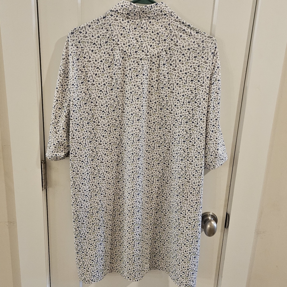 Peter Millar Summer Comfort Polo Shirt - Texas All-Over Print - Large - Picture 9 of 11
